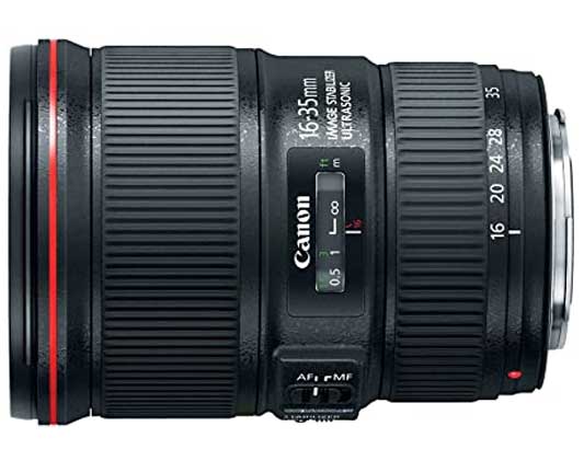 Canon EF 16 - 35mm f/4L IS USM Wide Angle camera Lens