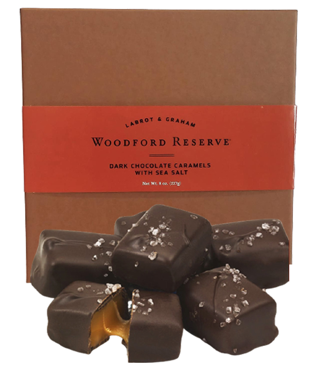 Woodford Reserve Premium Bourbon Dark Chocolate Caramels with Sea Salt