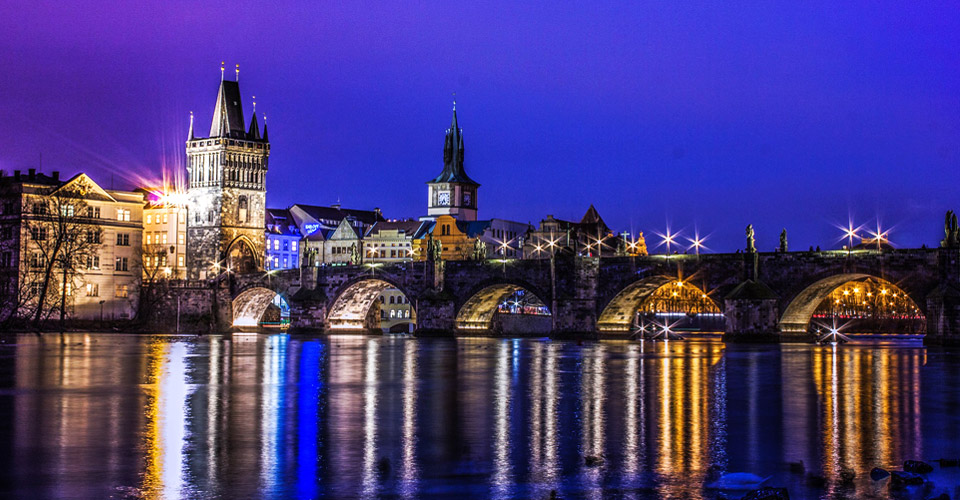 The Charles Bridge in Prague, the Czech Republic
