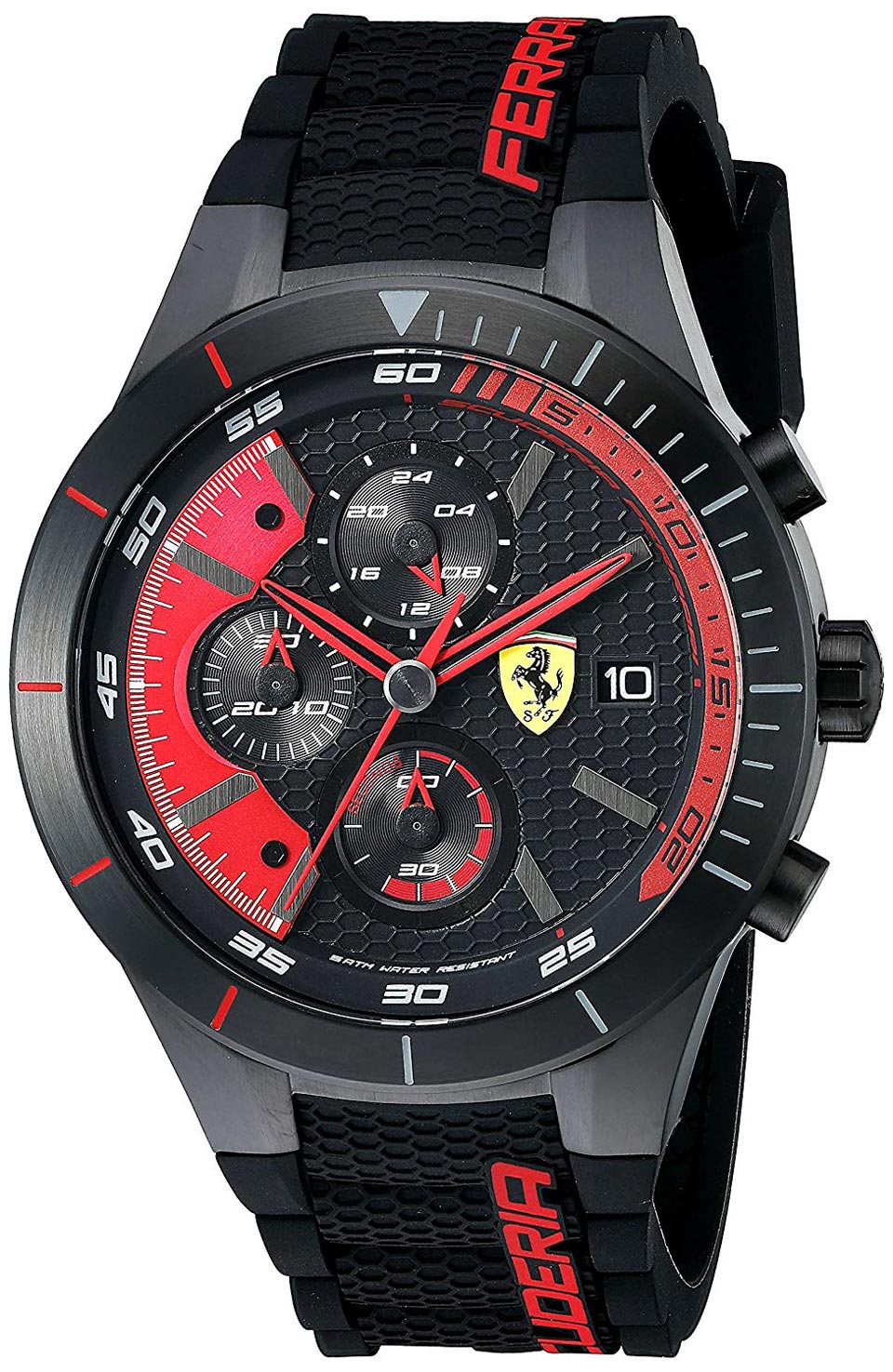 Ferrari Men's REDREV EVO Analog Display Quartz Black Watch