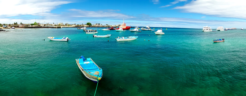 Marina in San Cristobal Galapagos islands, Ecuador