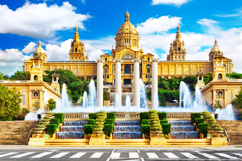 The Magic Fountain of Montjuïc is located in Barcelona, Spain