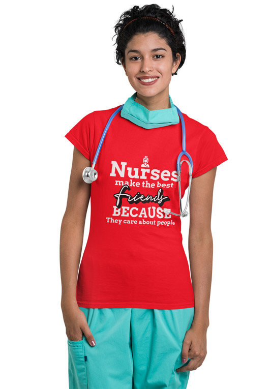 Nurses make the best friends women tshirt
