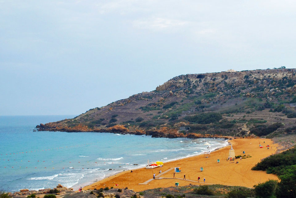 Ramla I-Hamra beach Gozo Malta