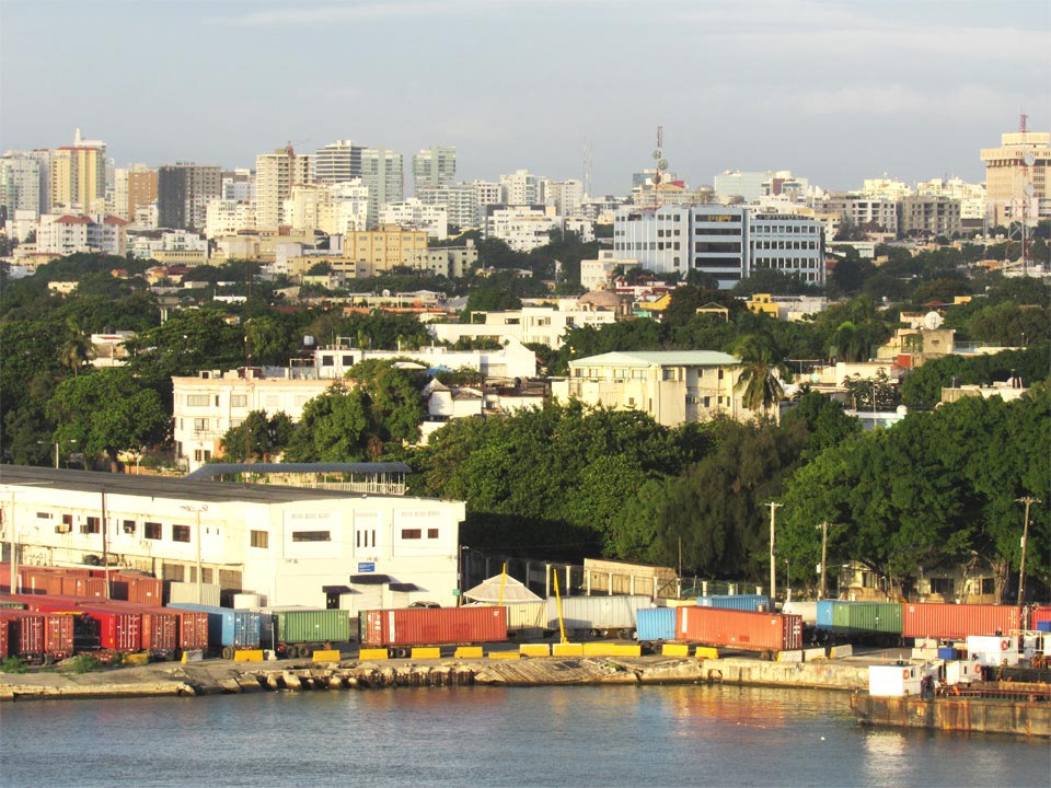 A closer view of Santo Domingo, the Dominican Republic