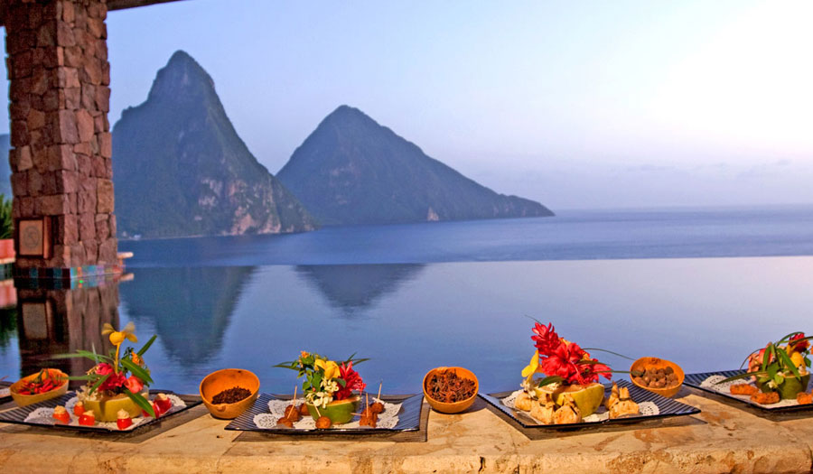 Spices Of The Caribbean. St Lucia. Jade Mountain Hotel