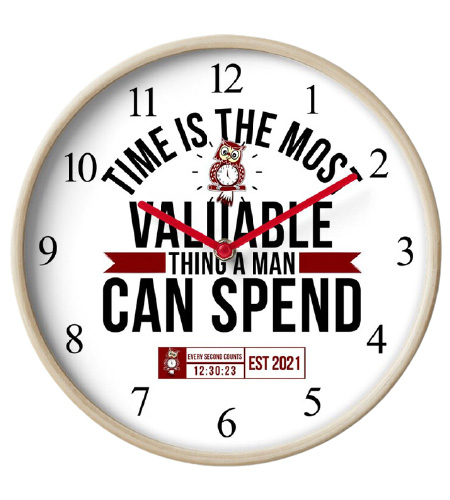Time Is The Most Valuable Thing A Man Can Spend - White