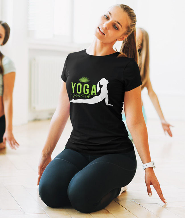 Yoga Powered Tees, tank top and more