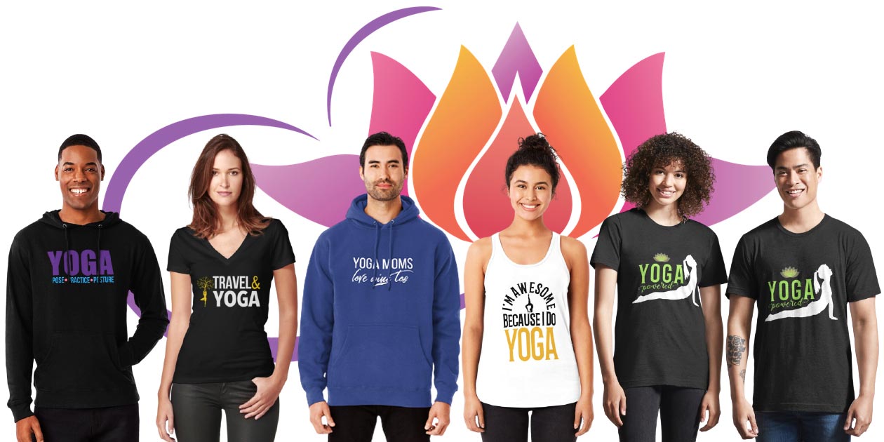 5 Yoga T-shirt Designs For Those Who Love Yoga