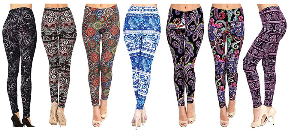 VIV Collection Printed Brushed Buttery Leggings