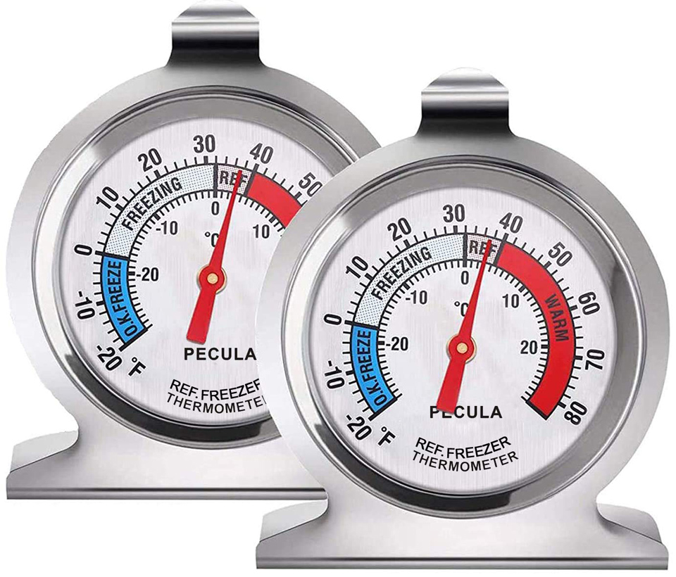 2 Pack Refrigerator Thermometer