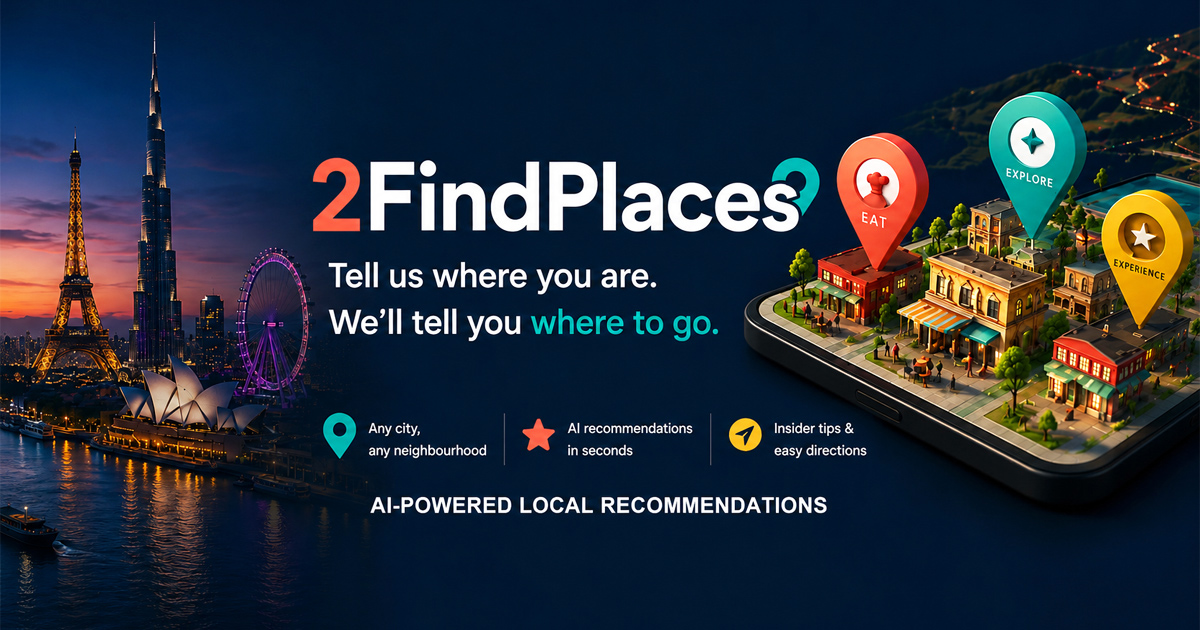 2FindPlaces Travel app