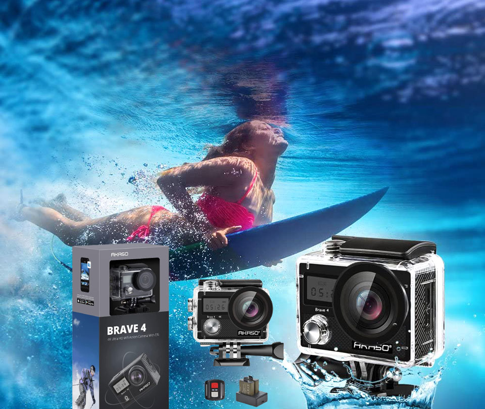 AKASO Brave 4 4K 20MP WiFi Action Camera
