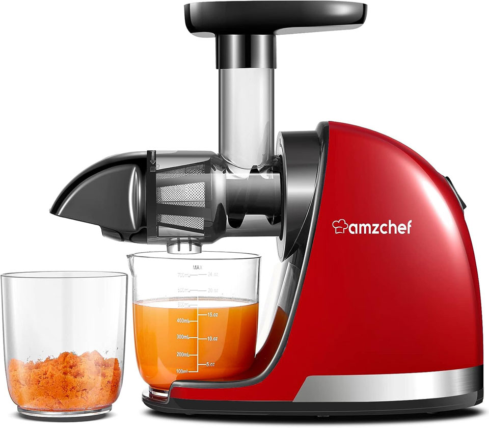 AMZCHEF Cold Press Juicer With Reverse Function