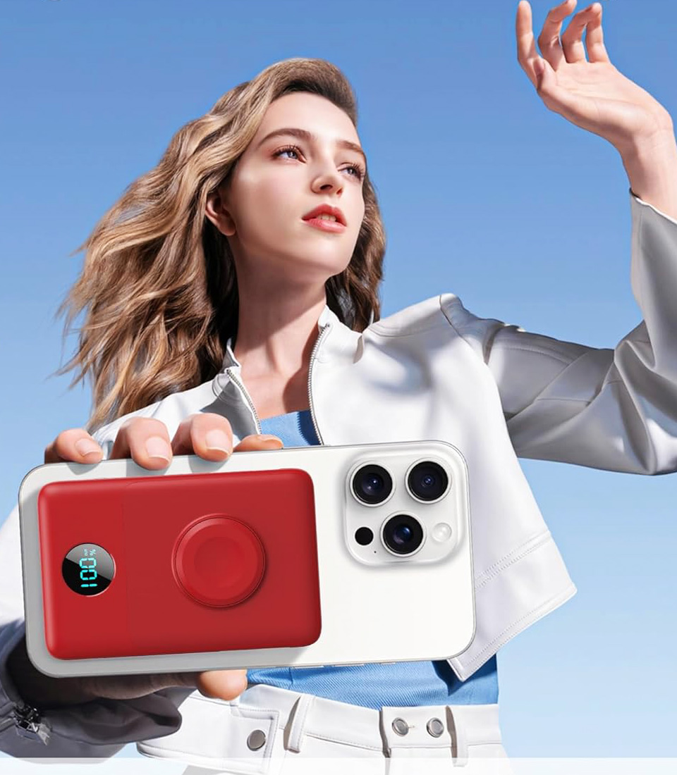 APHUWJ Magnetic Portable Charger With Apple Watch Charging