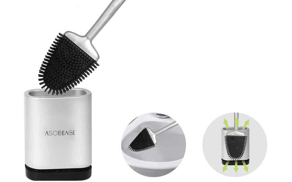 ASOBEAGE Toilet Brush and Holder