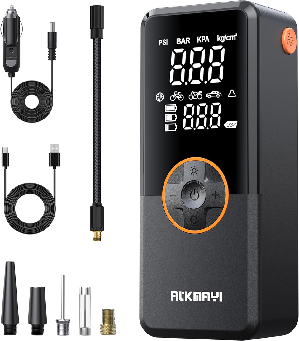 ATKMAYI Tire Inflator Portable Air Compressor