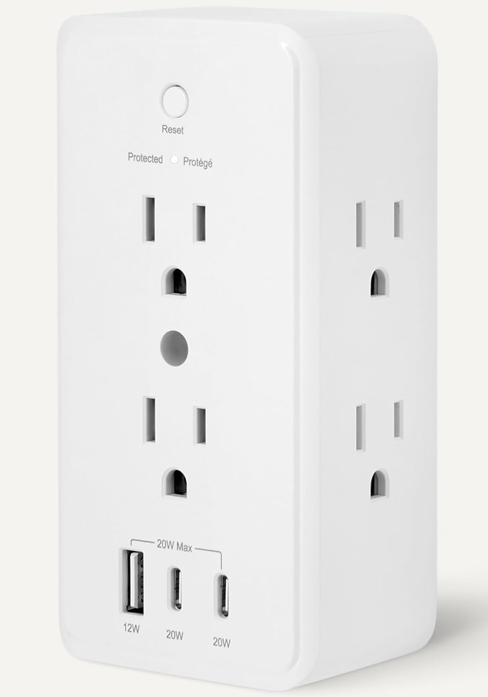 Amazon Basics 9-in-1 Wall-Mount Surge Protector