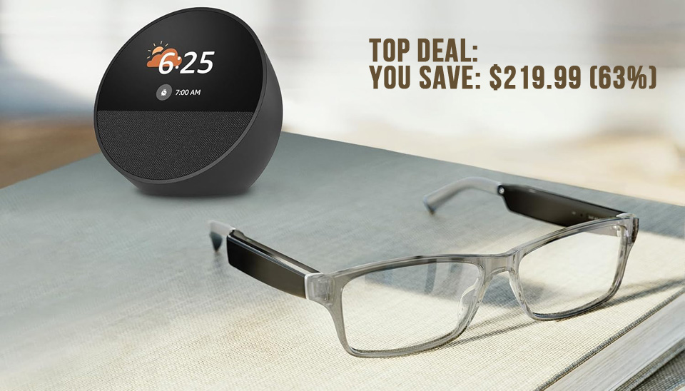 Amazon Echo Frames And Echo Spot Combo