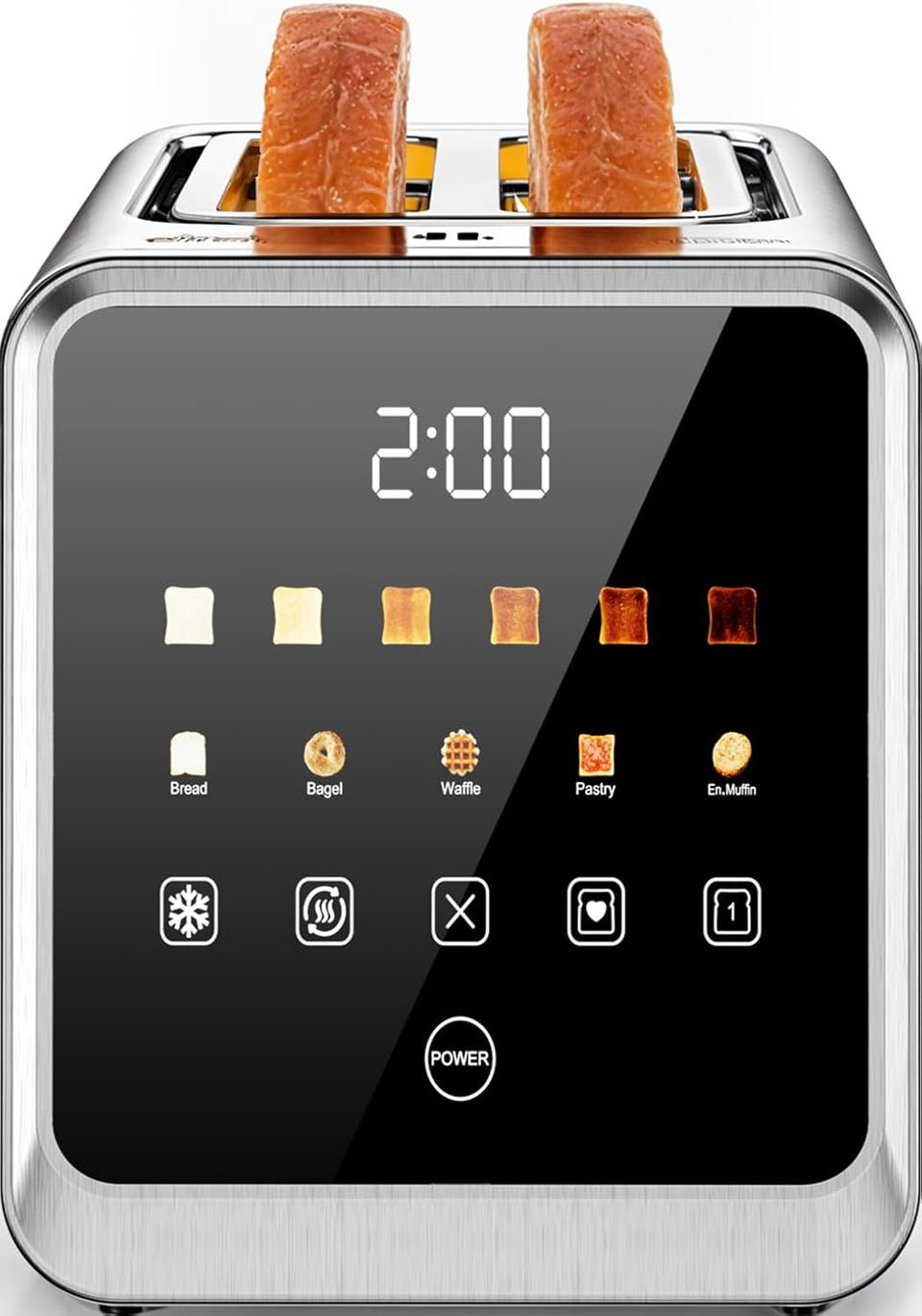 Foyoconven 2-Slice Touch Screen Toaster