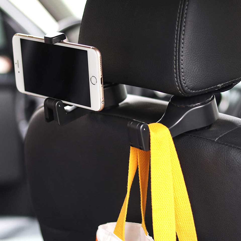 Amooca Universal Car Back Seat Headrest Mobile Phone Holder