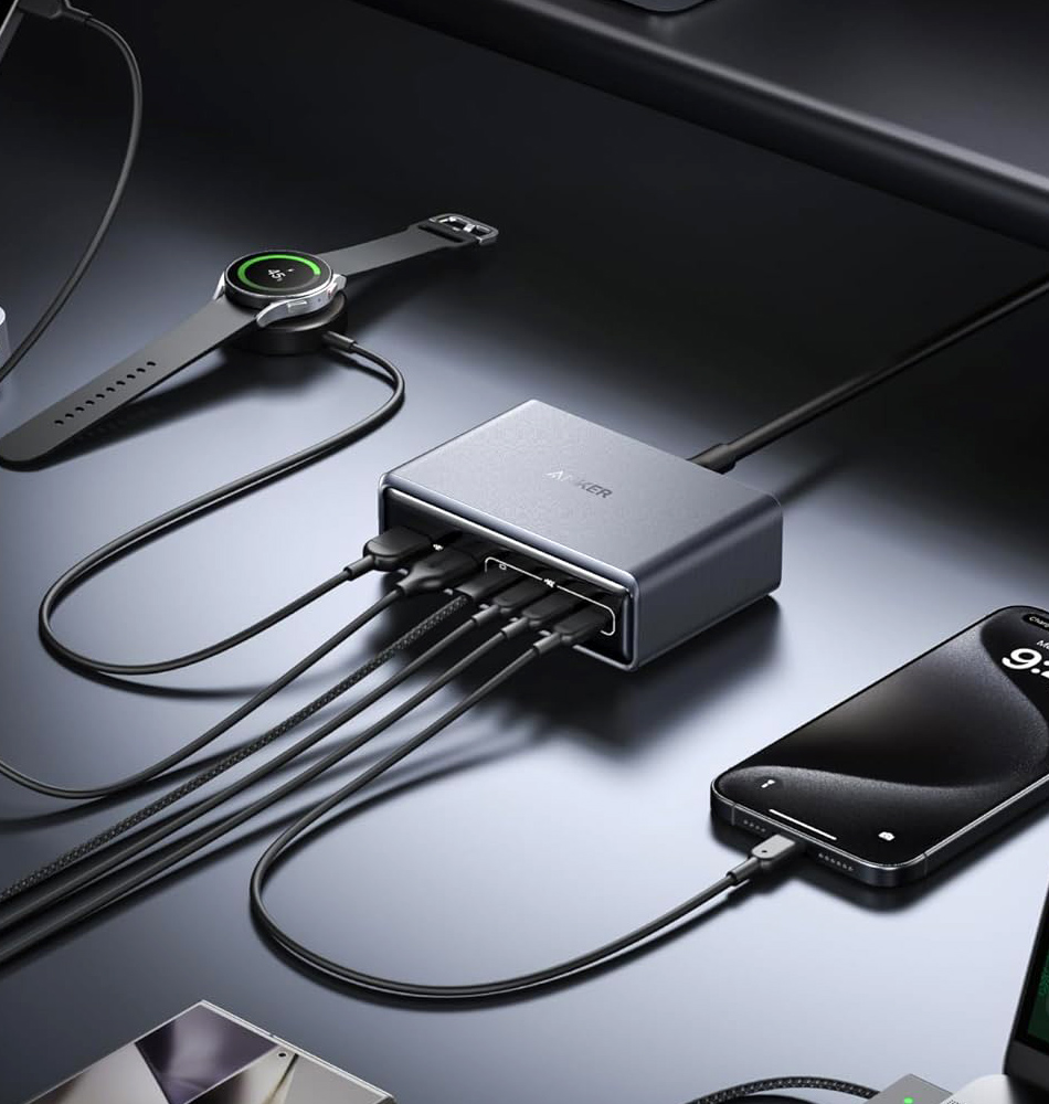 Anker Prime 200W 6-Port GaN USB-C PD Charging Station