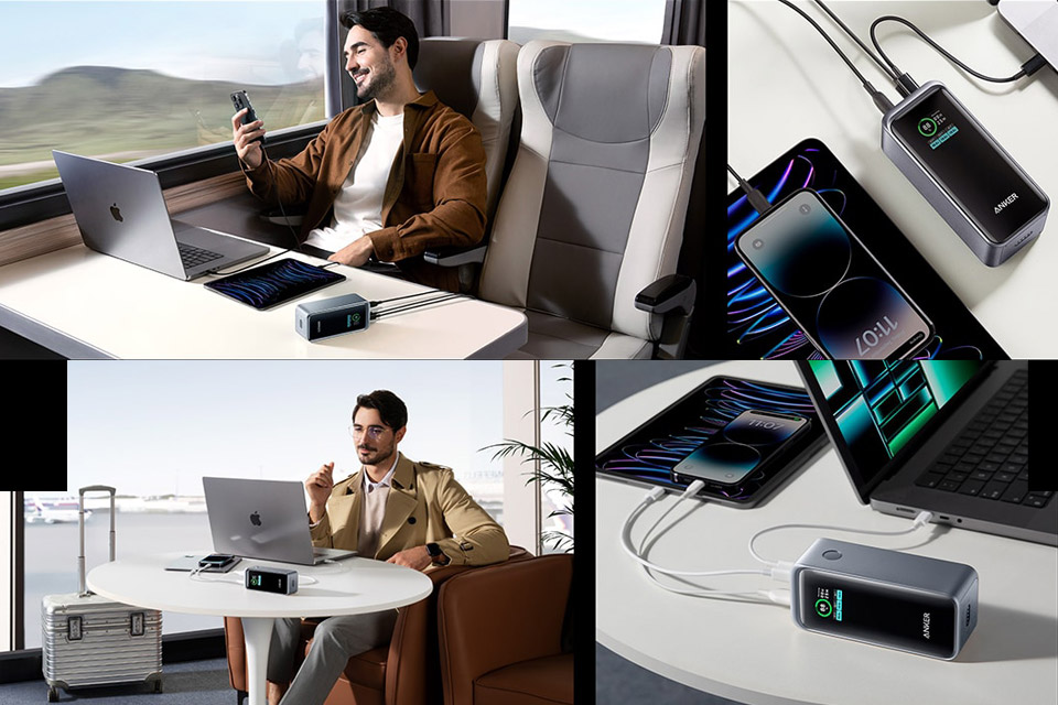 Anker Prime 3-Port Portable Power Bank With Charging Base