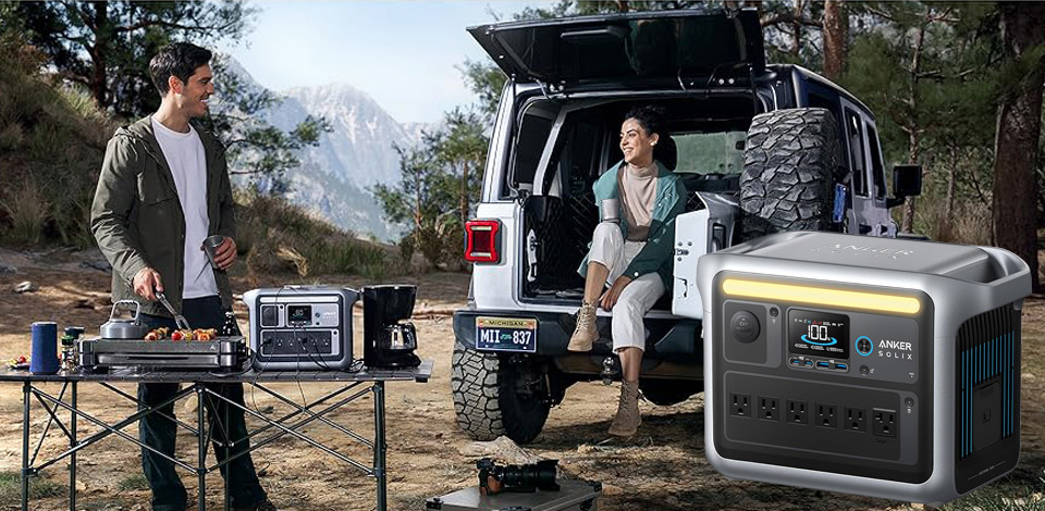 Anker SOLIX 1800W Portable Solar Generator Power Station