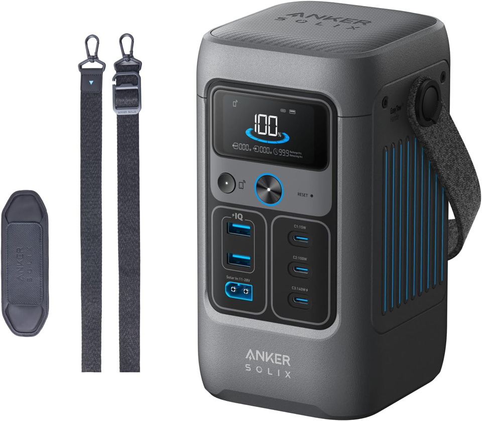 Anker SOLIX C200 DC Power Bank Station With Adjustable Strap