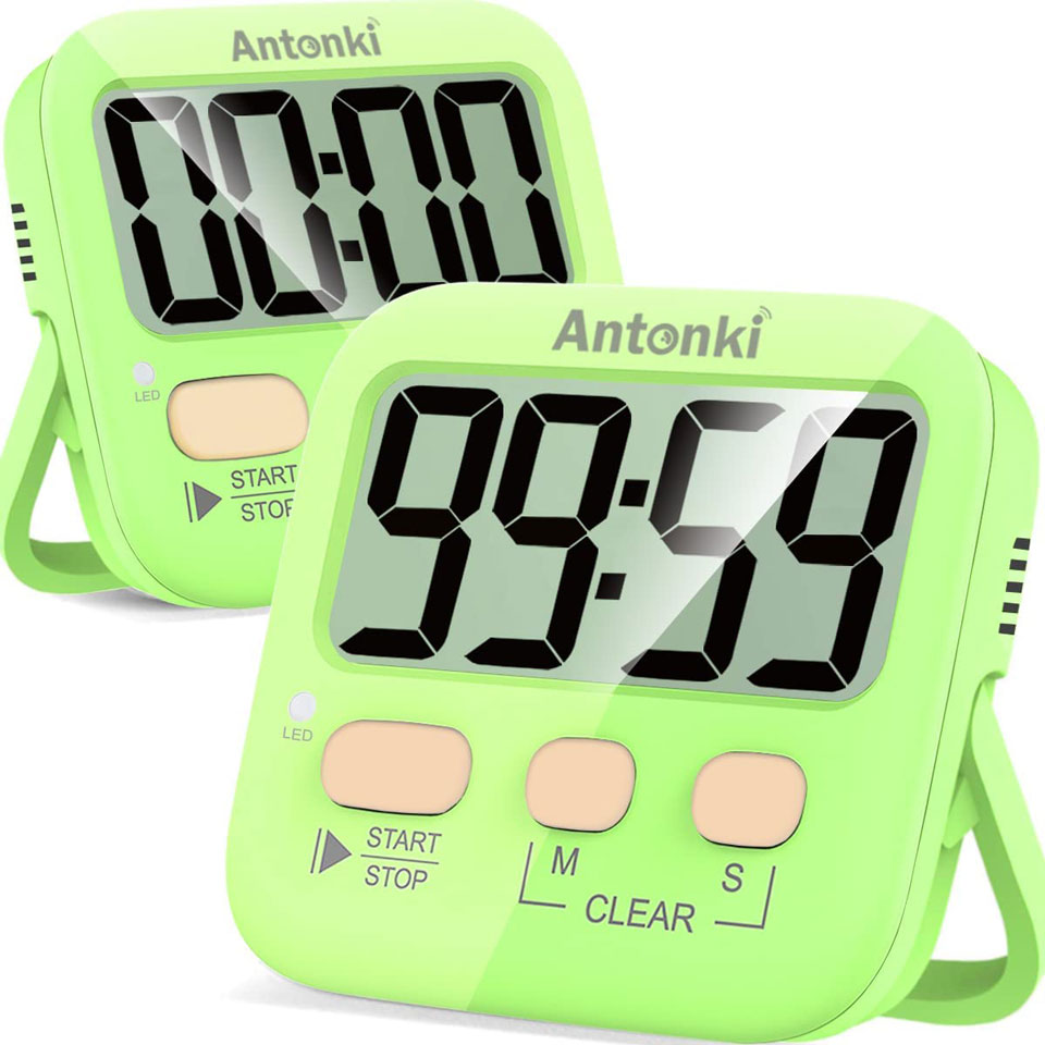 Antonki 2-Pack Digital Timer For Cooking & Baking