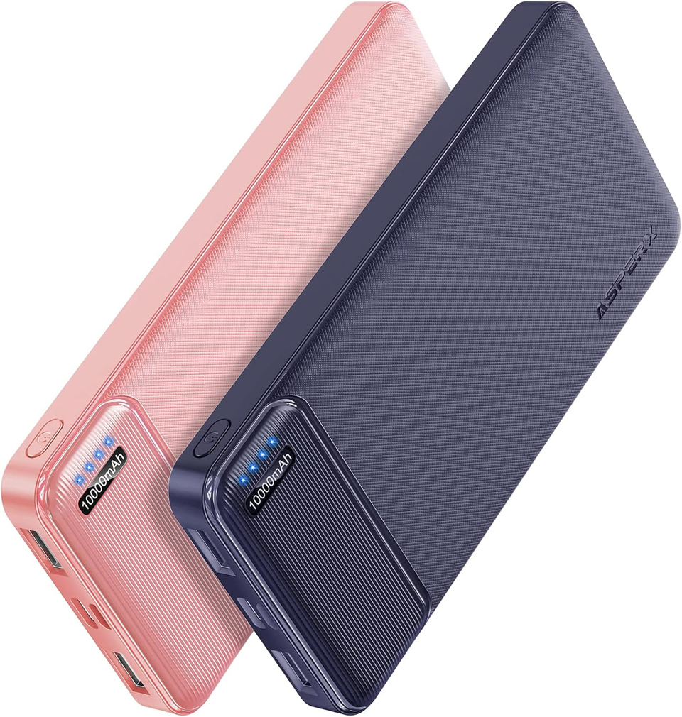 AsperX 2-Pack Portable Charger Power Bank 