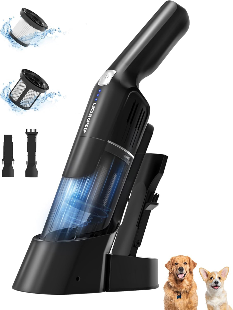Aspiron Portable Cordless Rechargeable Handheld Car Home Vacuum