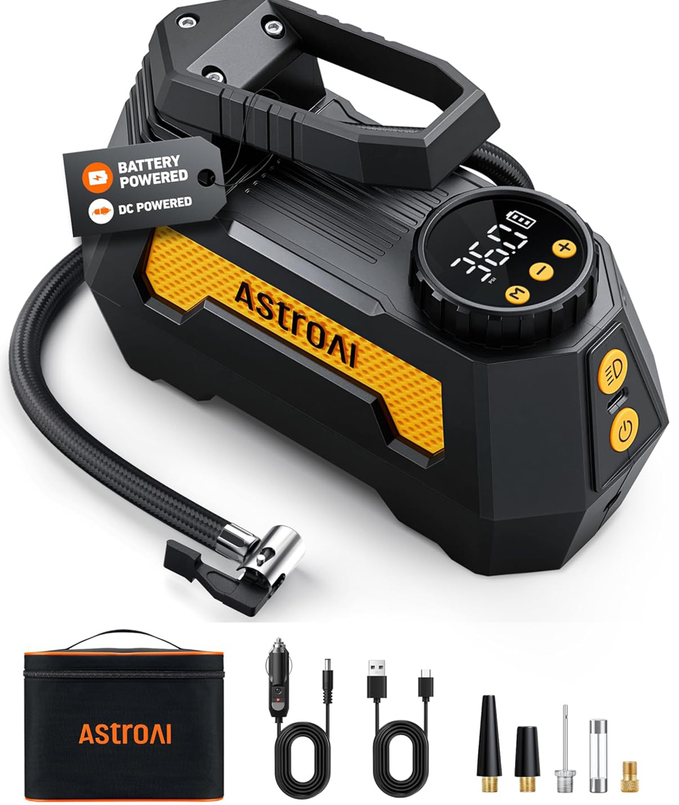 AstroAI H2 Pro Portable Cordless Upgraded Tire Inflator