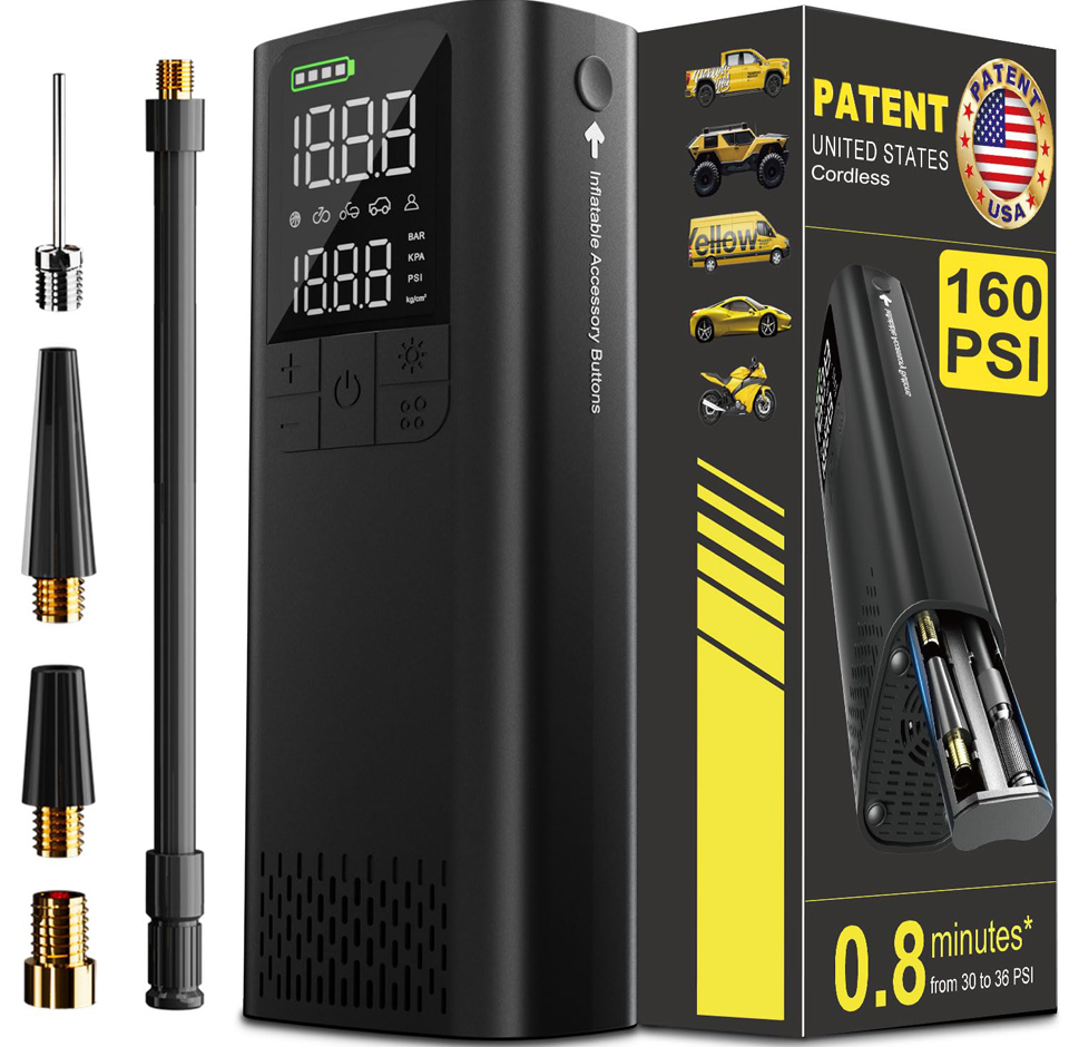 BBD Portable Car Tire Inflator And Air Compressor