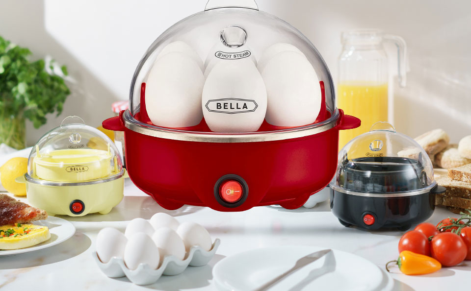  BELLA Rapid Egg Boiler Poacher Maker With Omelet Tray