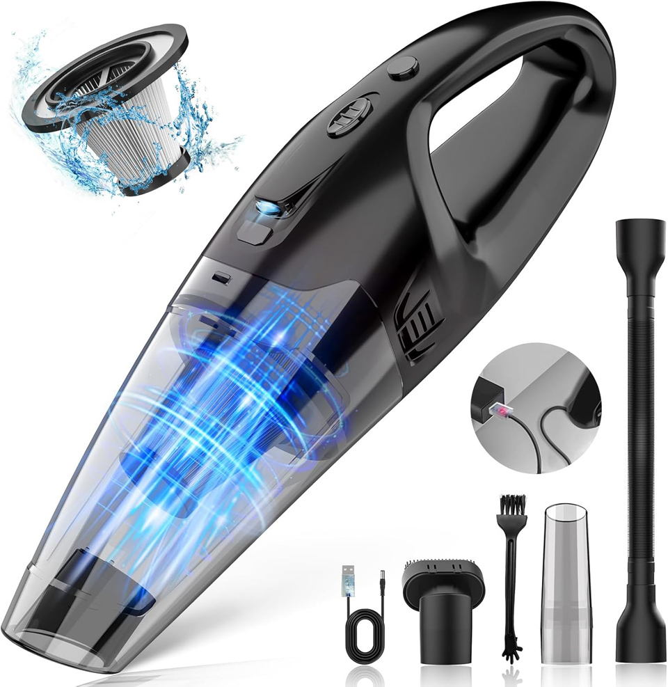 BSRCO 3-In-1 Handheld Cordless Rechargeable Car Vacuum