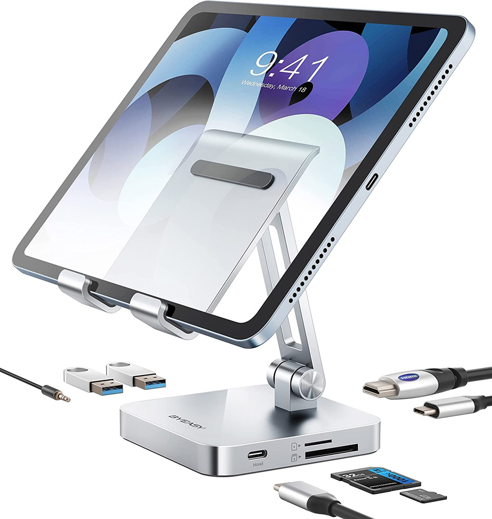 BYEASY iPad Pro USB C Hub With Stand