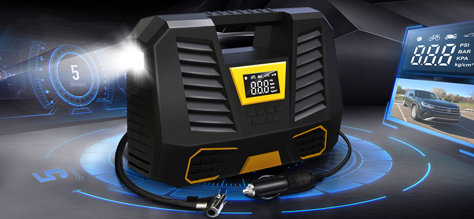 Bahradody Portable Air Compressor Tire Inflator