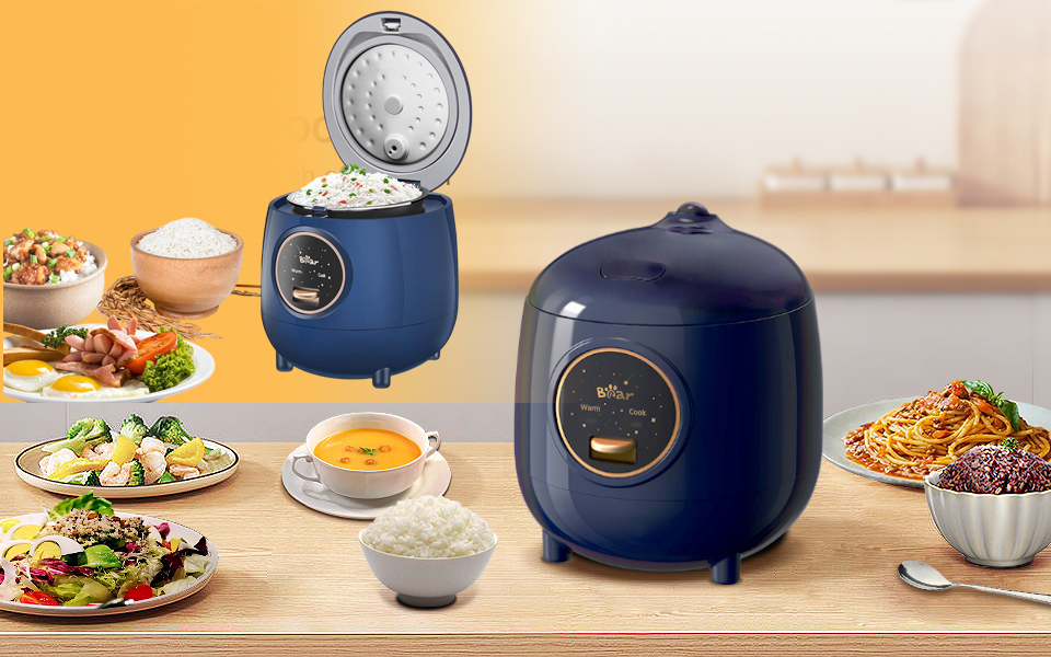 Bar Bear Portable Mini Travel Rice Cooker