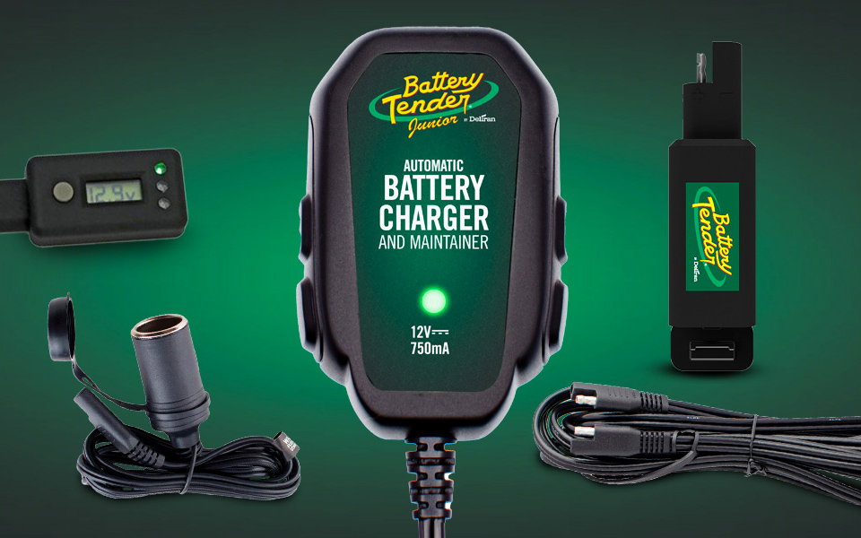 Battery Tender Junior 12V Smart Motorcycle Battery Charger