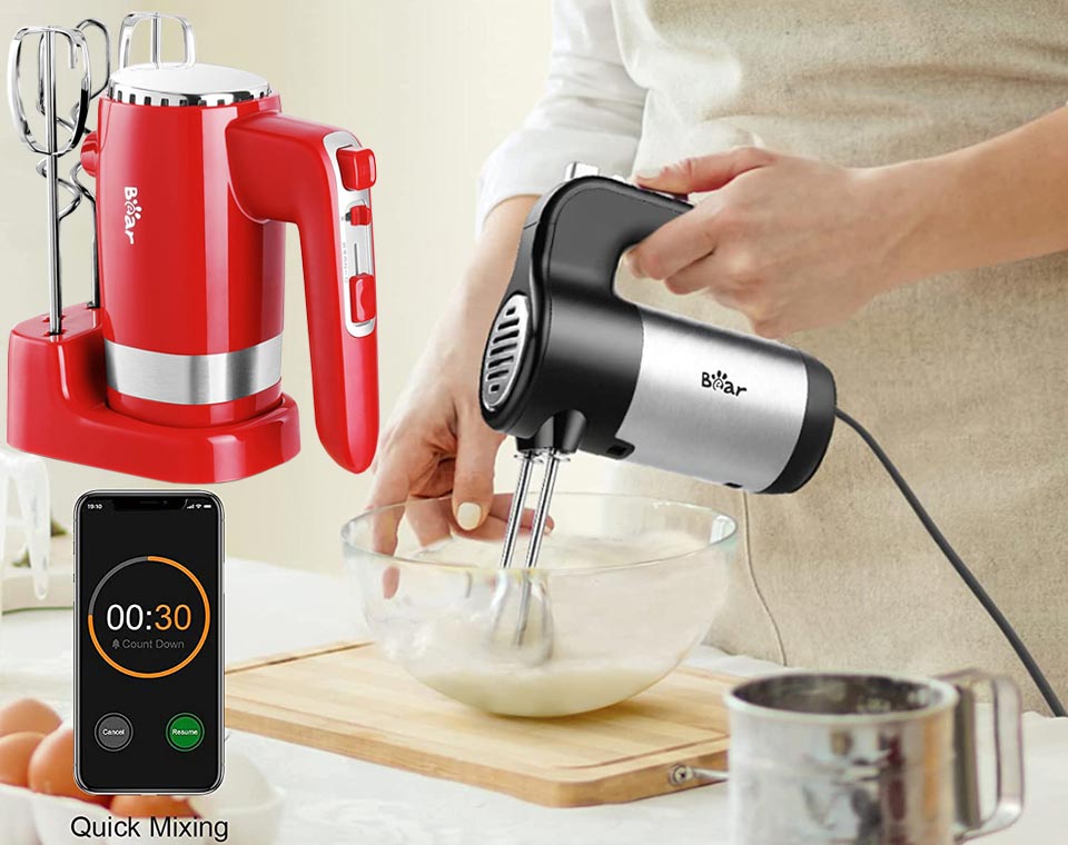 Bear Hand Mixer For Dough, Cake & Cookies 