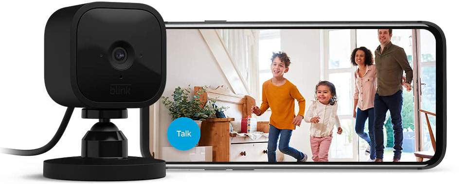 Blink Mini Compact Indoor Plug-In Smart Security Camera