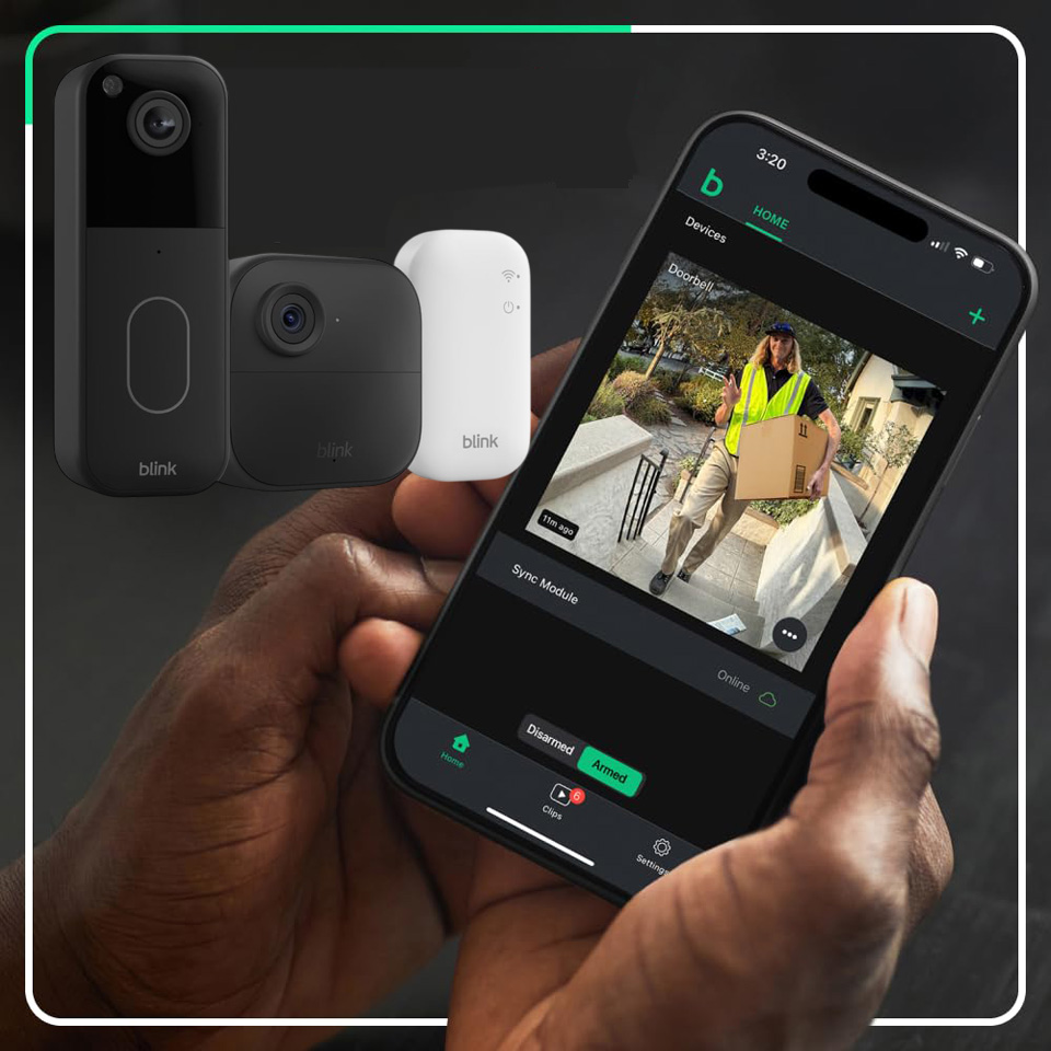 Blink Outdoor 4 Wireless Smart Security Cameras Plus Video Doorbell
