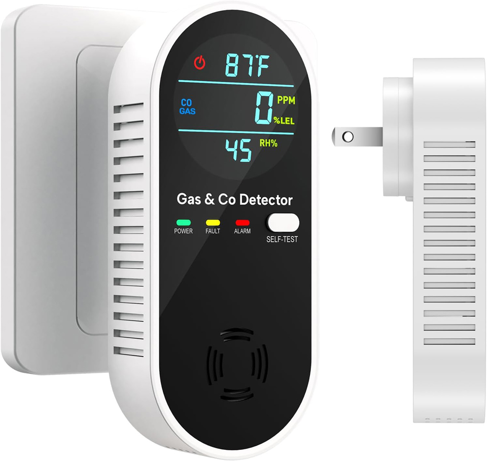 NICGOL 4-in-1 Gas & Carbon Monoxide Detector