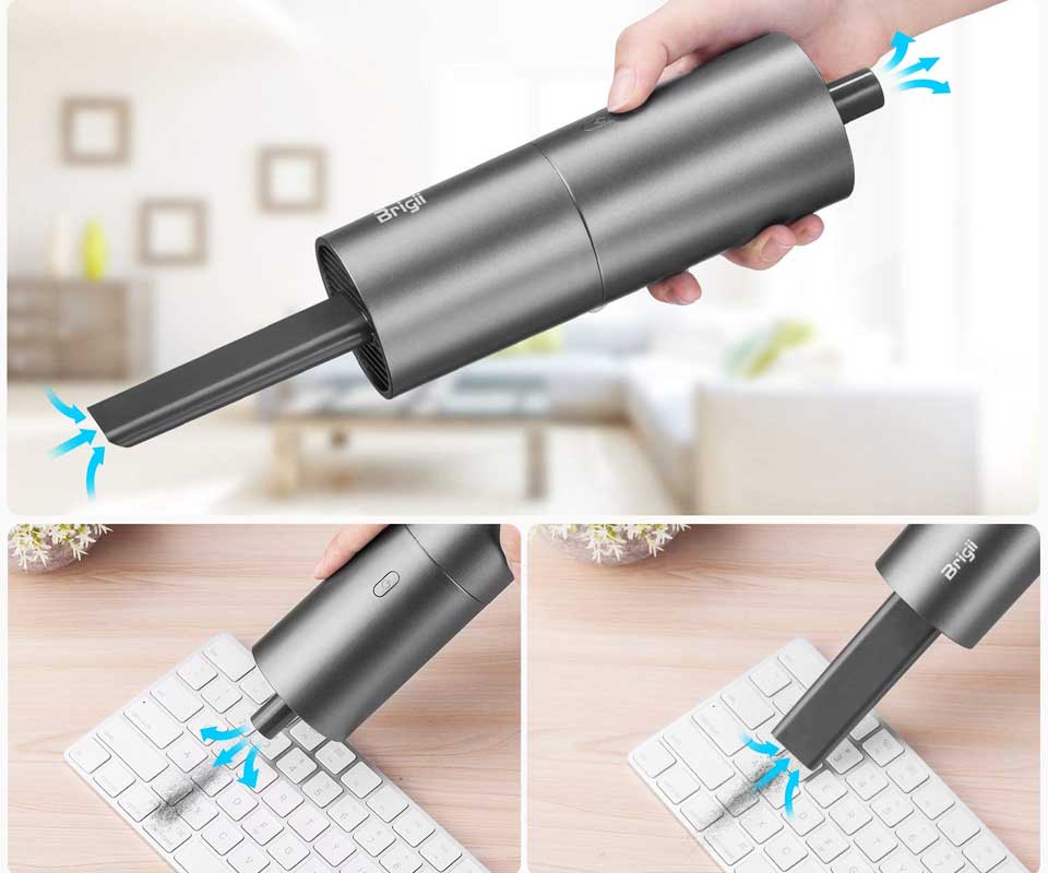Brigii Mini Cordless USB Vacuum Cleaner For Keyboard