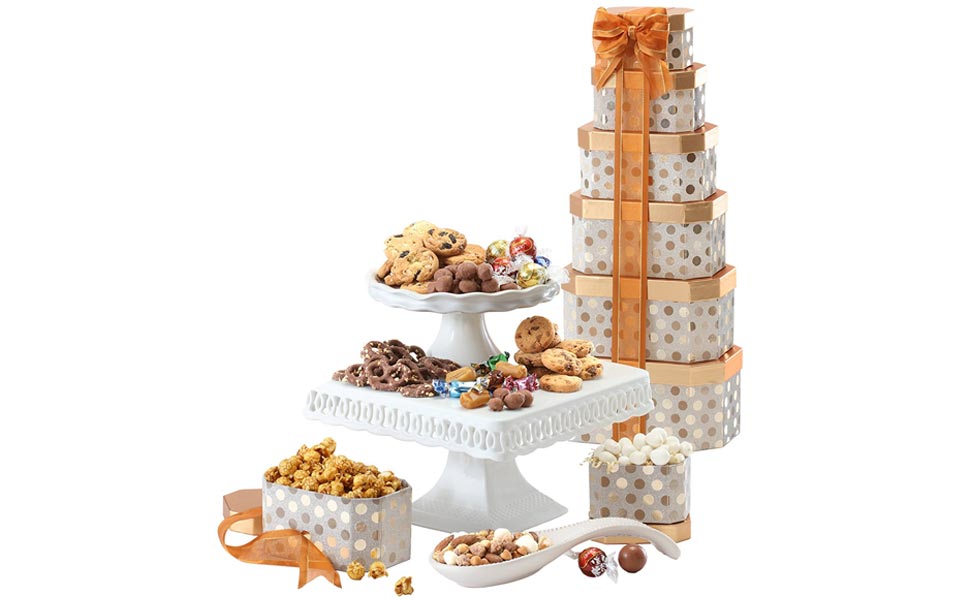 Broadway Basketeers Gourmet Gift Tower