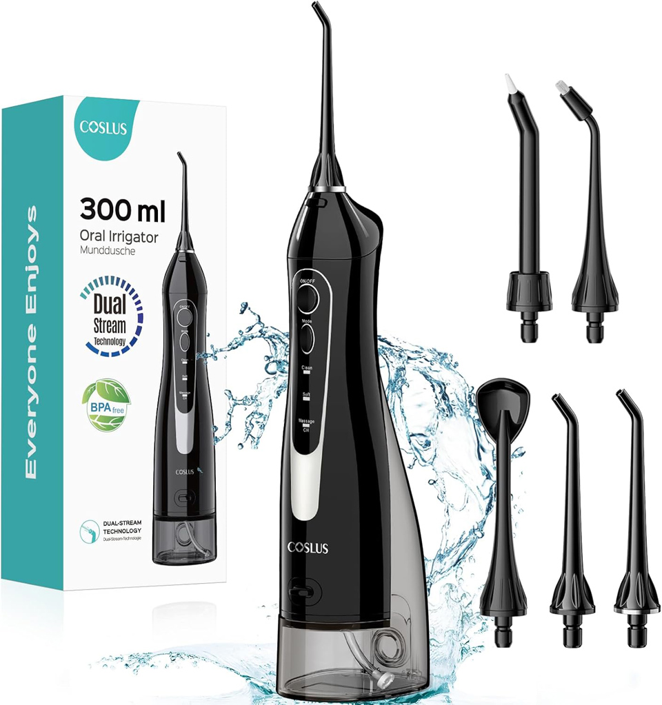 COSLUS Portable Cordless Water Dental Flosser