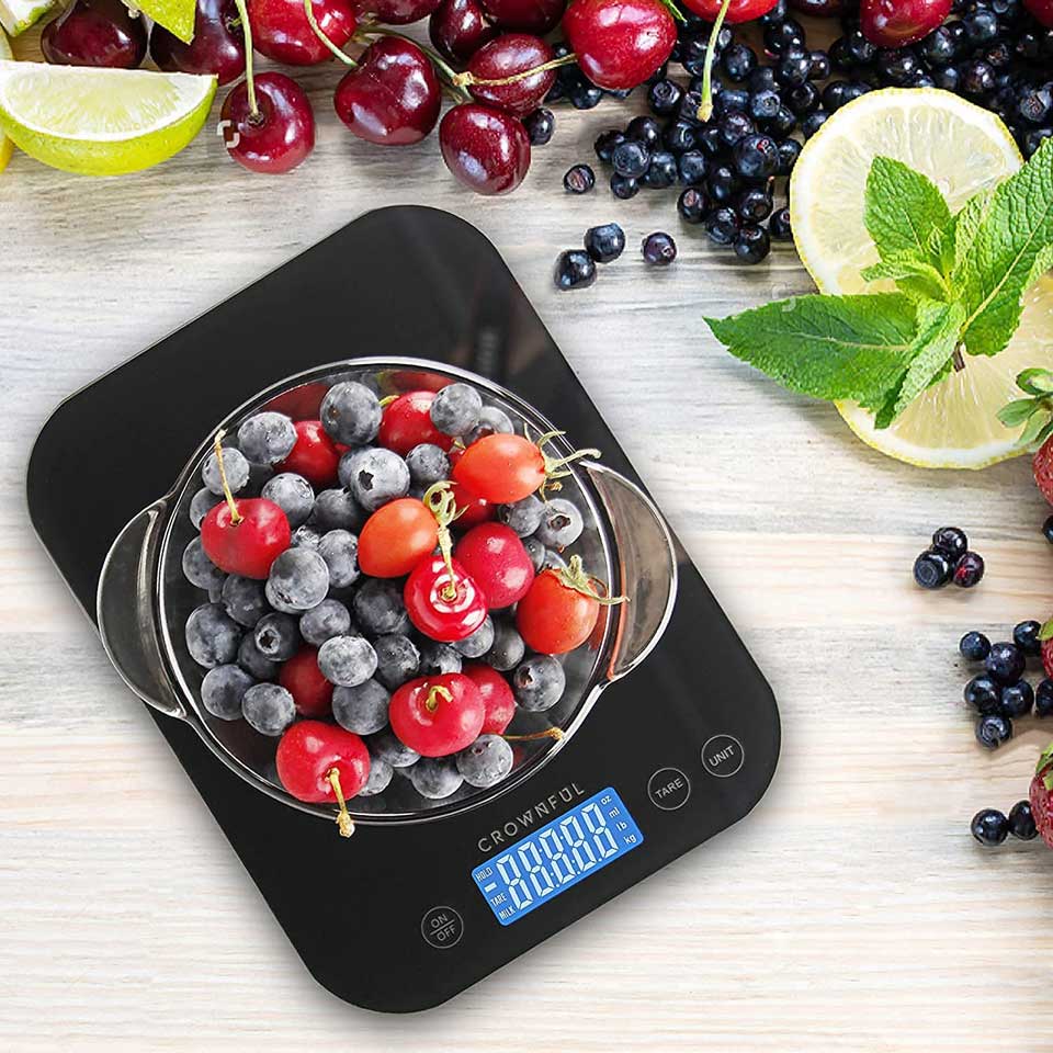 CROWNFUL 22lb/11kg Digital Food Scale