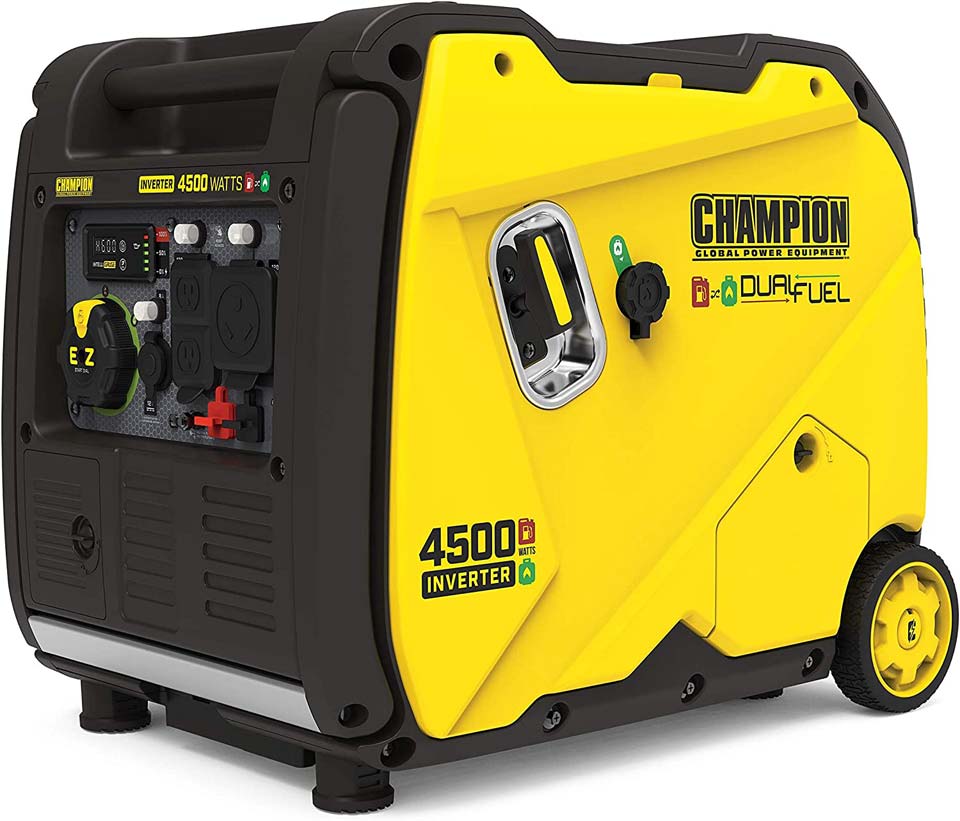 Champion Power 4500-Watt Dual Fuel RV Ready Portable Inverter Generator