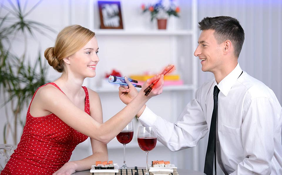 ChopSabers Reusable Glowing Lightsaber Chop Sticks